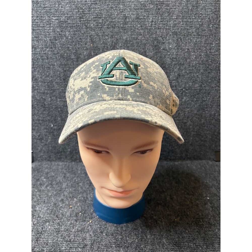 The Game Auburn Tigers Hat Mens Digital Camo Adjustable Baseball Cap Green Logo